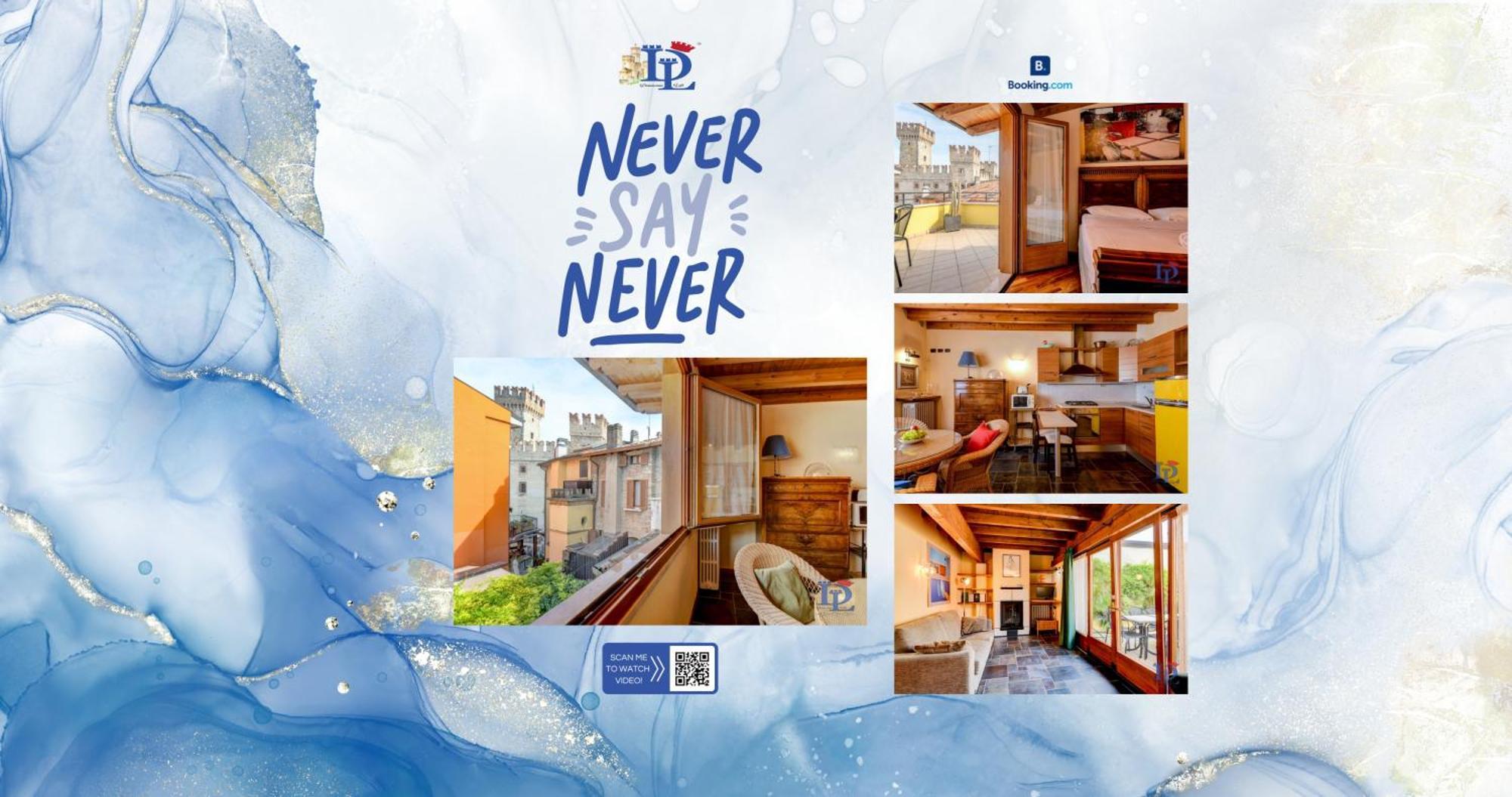 Desenzanoloft Official Partner Marriott Homes & Villas -Penthouse Never Say Never Sirmione Castle View Bagian luar foto