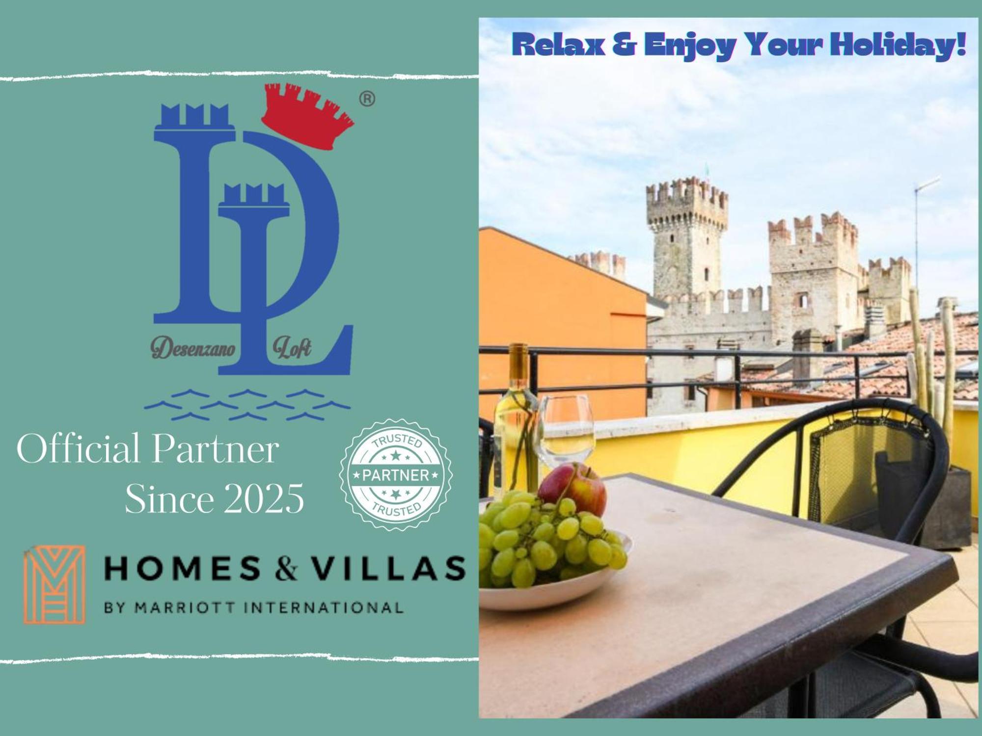 Desenzanoloft Official Partner Marriott Homes & Villas -Penthouse Never Say Never Sirmione Castle View Bagian luar foto